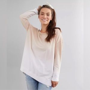 Z Supply birch ombré weekender crewneck